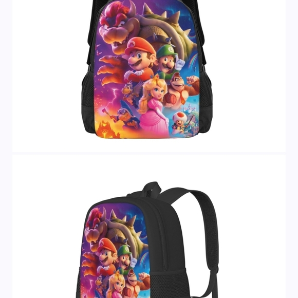 Mario Cartoon Backpack - Picture 3 of 4